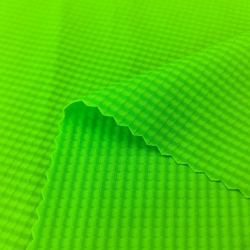 Nylon Spandex Two-Tone Glassy Grid Fabric suppliers